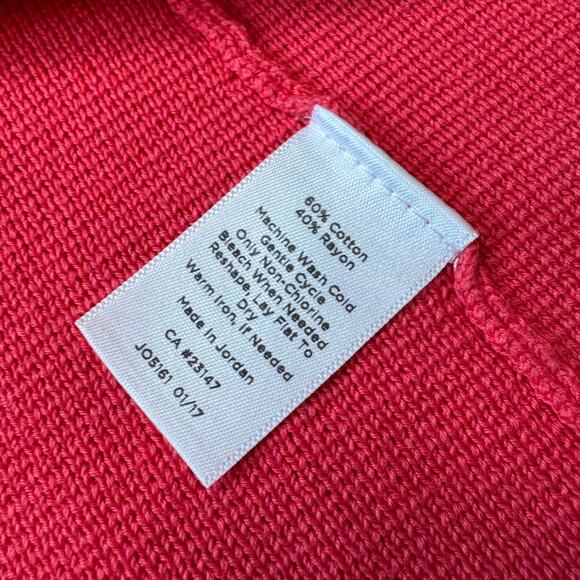 TALBOTS Sweater/Blazer/Jacket, size 2X; Cotton Blend with Ruffle; 2/3 Sleeves - Picture 12 of 12